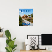 Affiche de Delhi, Inde (Bureau à domicile)