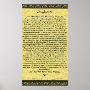 Affiche de DESIDERATA