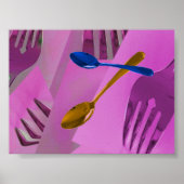 Affiche de design culinaire colorée (Devant)