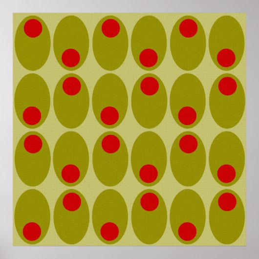 Affiche de design d'Olive (Devant)