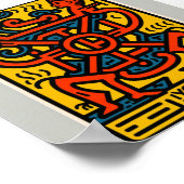 affiche de design égyptienne de style Keith Herlin (Coin)