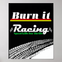 affiche de design esthétique de course