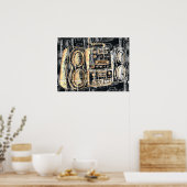 Affiche de design Hip hop Urban Boombox (Cuisine)