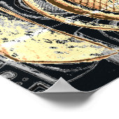 Affiche de design Hip hop Urban Boombox (Coin)