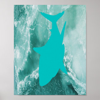 Affiche de design requin pour les événements