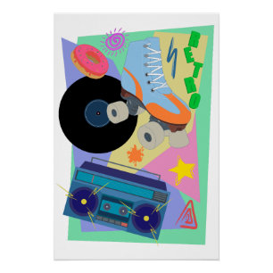 Affiche de design rétro