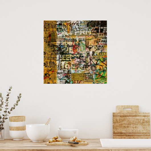 affiche de désintégration urbaine (Cuisine)