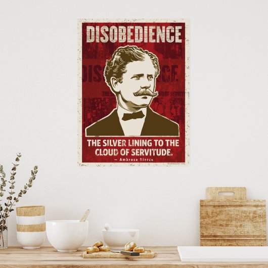 Affiche de désobéissance à Ambrose Beirce (Cuisine)