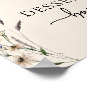 Affiche de dessert floral bohème (Coin)