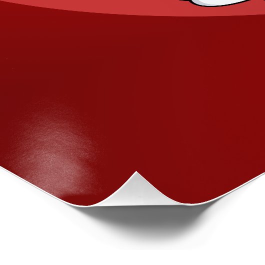 Affiche de dessin animé de la fille de Noël (Coin)