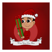 Affiche de dessin animé de Noël (Devant)