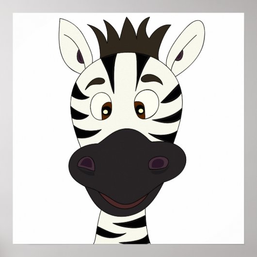 Affiche de dessin animé Zebra (Devant)
