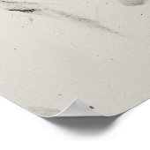 Affiche de dessin au fusain de mains âgées | Étude (Coin)