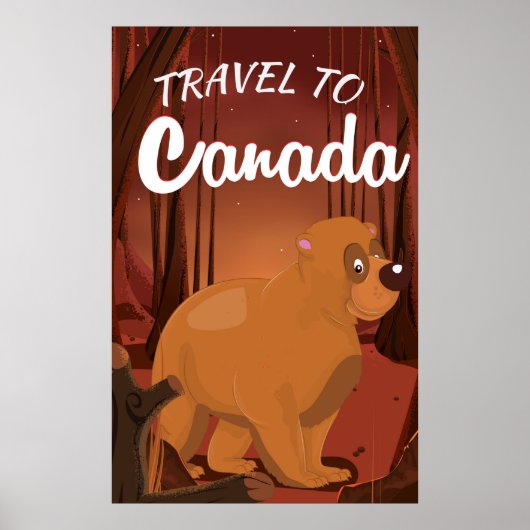 Affiche de dessin de Voyage au Canada (Devant)