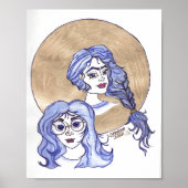 affiche de deux filles (Devant)