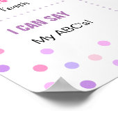 Affiche de deuxième anniversaire Rainbow Confetti (Coin)