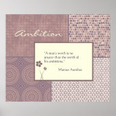 Affiche de devis d'ambition personnalisable (Devant)