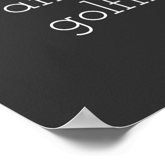 affiche de devis de golf pour golfeurs gris et bla (Coin)