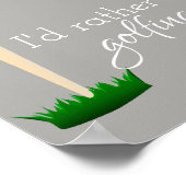 affiche de devis de golf pour golfeurs gris et bla (Coin)