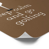 affiche de devis de golf pour les golfeurs tan et  (Coin)