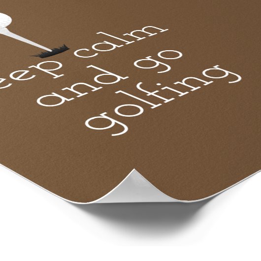 affiche de devis de golf pour les golfeurs tan et  (Coin)