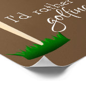 affiche de devis de golf pour les golfeurs tan et  (Coin)