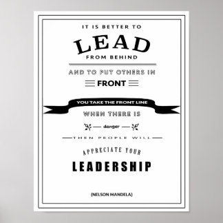 Affiche de devis de leadership
