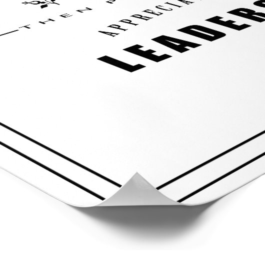 Affiche de devis de leadership (Coin)