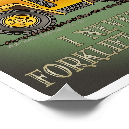 Affiche de devis de l'opérateur de camion-chariot (Coin)