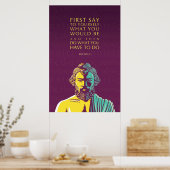 Affiche de devis Epictetus : Faites ce que vous de (Cuisine)