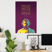 Affiche de devis Epictetus : Faites ce que vous de (Bureau à domicile)