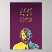 Affiche de devis Epictetus : Faites ce que vous de (Devant)