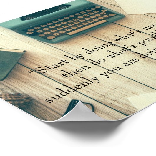 Affiche de devis inspirante Faire l'impossible (Coin)