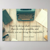 Affiche de devis inspirante Faire l'impossible (Devant)