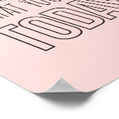 Affiche de devis inspirante La tendance rose futur (Coin)