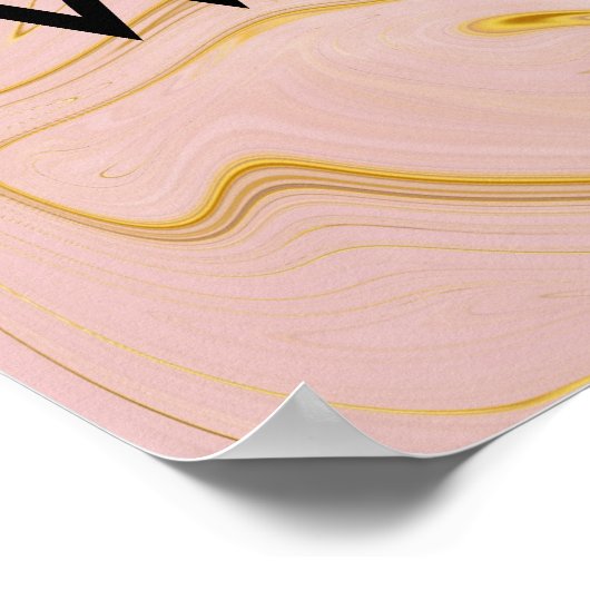 Affiche de devis inspirante pour femmes marbrées (Coin)