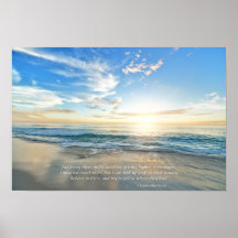Affiche de devis inspirante Sunrise and Beach