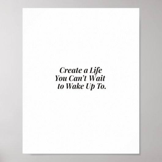 Affiche de devis Inspirational Sunrise - "Créer un (Devant)