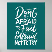 Affiche de devis inspirationnelle "N'ayez pas peur (Devant)