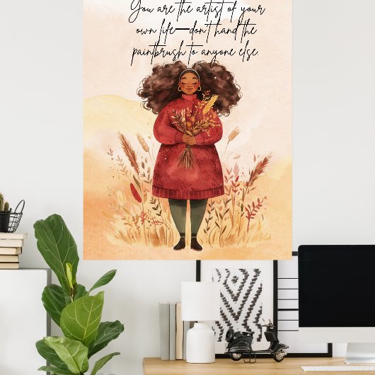 Affiche de devis motivationnelle (Bureau à domicile)