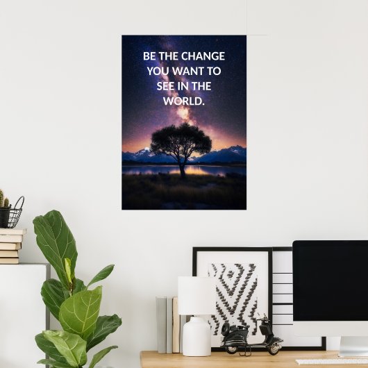 Affiche de devis motivationnelle (Bureau à domicile)