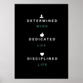 Affiche de devis motivationnelle | Wall Art (Devant)