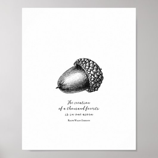 Affiche de devis personnalisable Acorn (Devant)