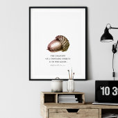 Affiche de devis personnalisable Acorn