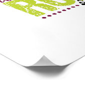 Affiche de devis typographique du coureur (Coin)