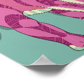 Affiche de dinosaure - Diplodocus lady (Coin)