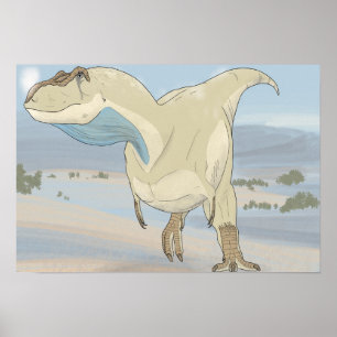 Affiche de dinosaure - Tarbosaurus