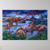 Affiche de dinosaures (Devant)