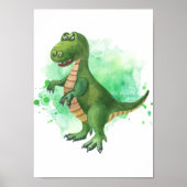 Affiche de dinosaures imprimés pour chambre d'enfa (Devant)