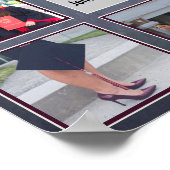 Affiche de diplôme AJOUTER DES PHOTOS Tableau de b (Coin)